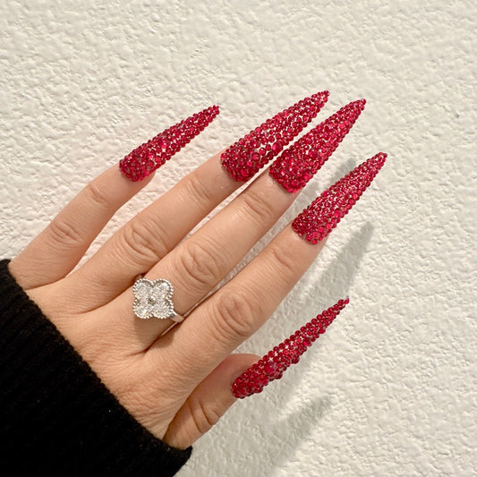 Pressii 168 Crimson Crown Reusable Press-on Nail