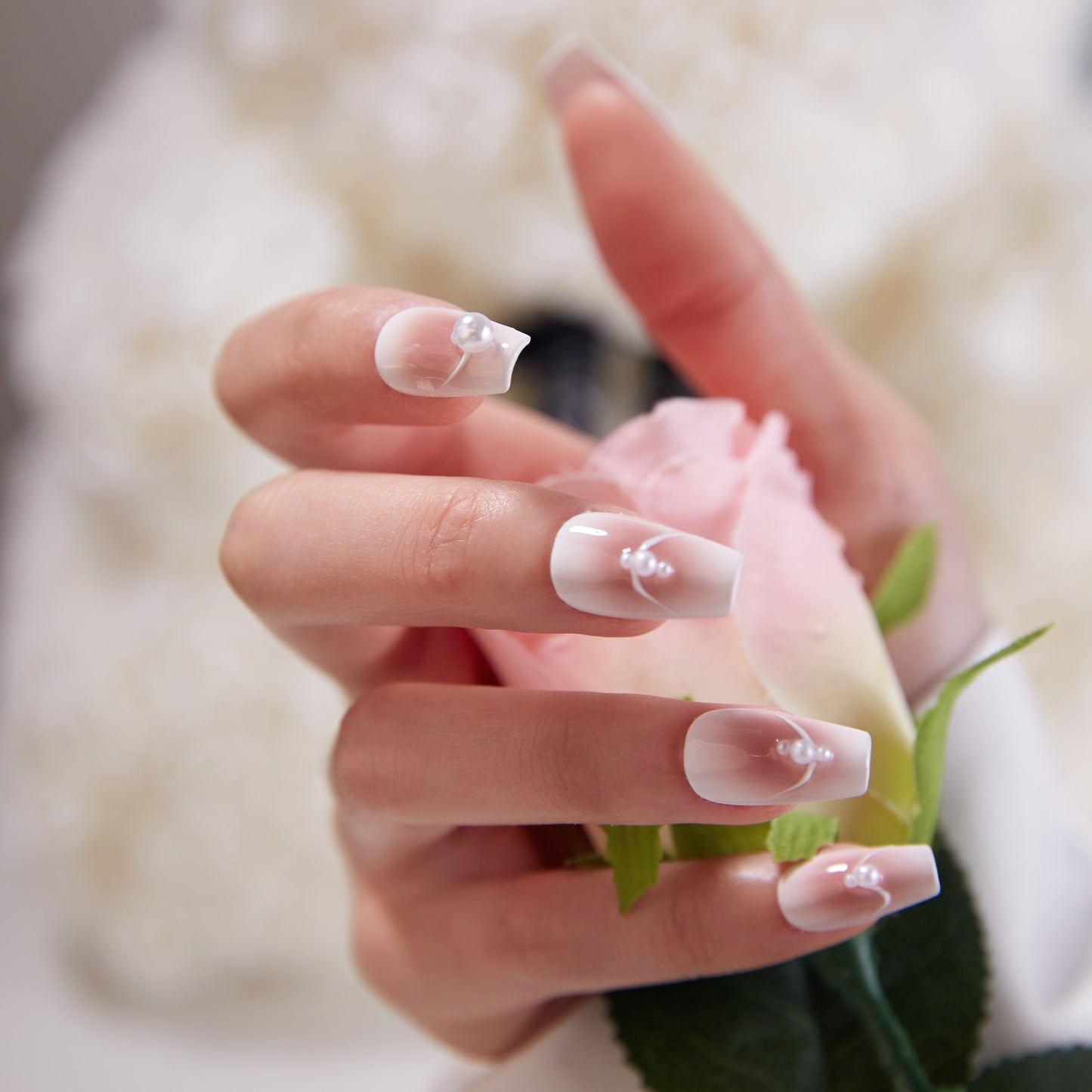 Pressii 77 Pink Oyster Handmade Reusable Press-on Nail