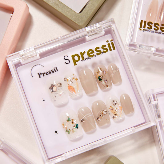 Pressii 57 Space Girl Handmade Reusable Press-on Nail