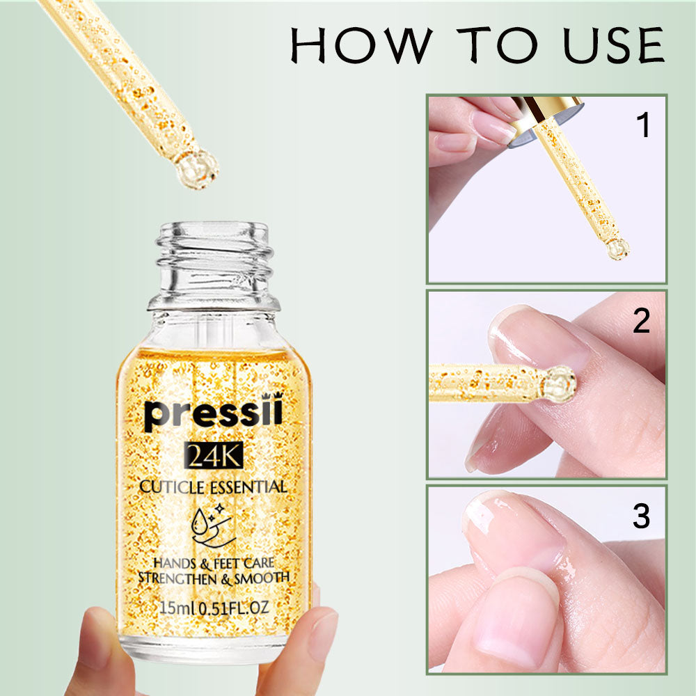 Pressii Cuticle Essential with 24K Gold