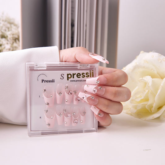 Pressii 4 Pink Lady Handmade Reusable Press-on Nail