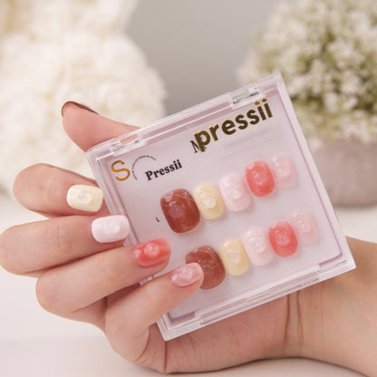 Pressii 23 Cotton Candy Handmade Reusable Press-on Nail