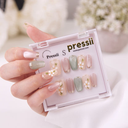 Pressii 95 Spring Garden Handmade Reusable Press-on Nail