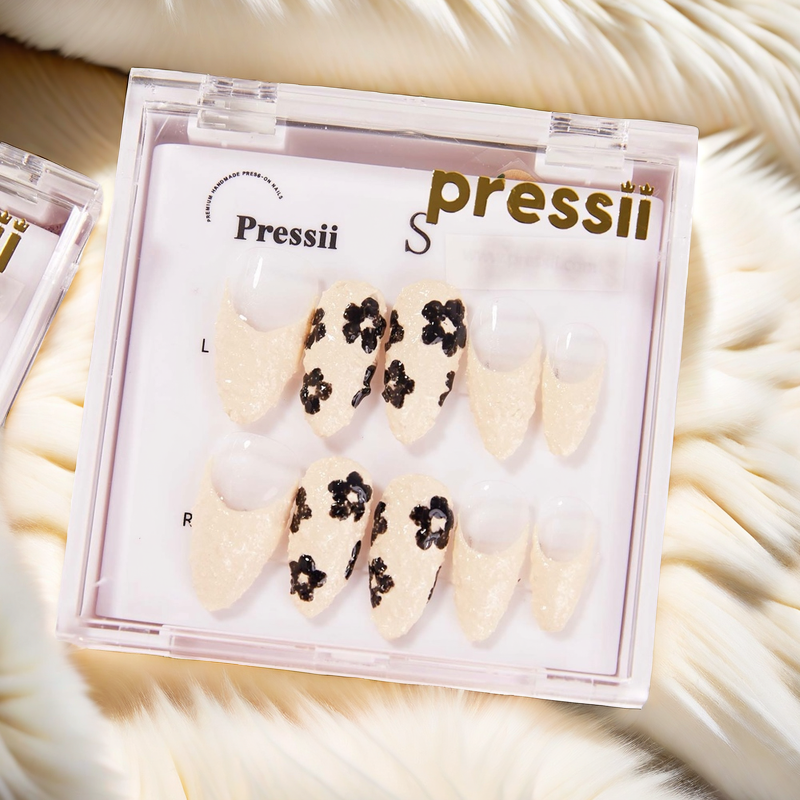 Pressii 72 milky Tips Press-on Nails Handmade Reusable Nail