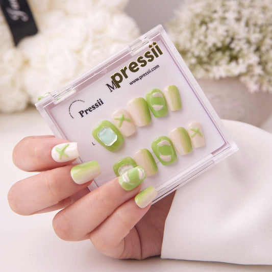 Pressii 29 Green Apple Handmade Reusable Press-on Nail