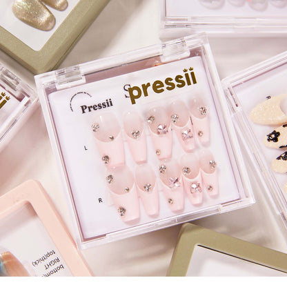 Pressii 4 Pink Lady Handmade Reusable Press-on Nail